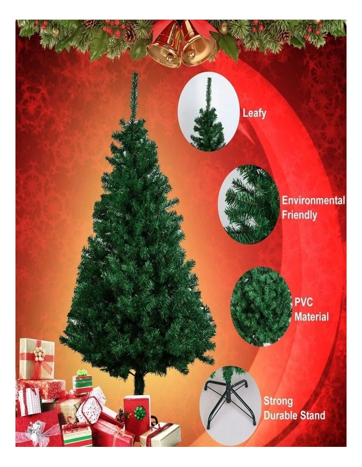 7ft Snow Flocked Artificial Christmas Tree with Pine Cones 210cm image 3