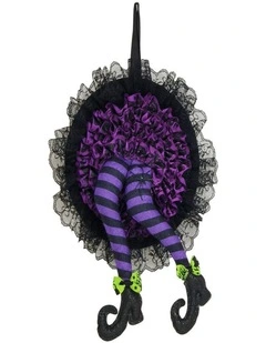 Halloween Front Door Wreath Garland  Hanging Indoor Outdoor Decoration