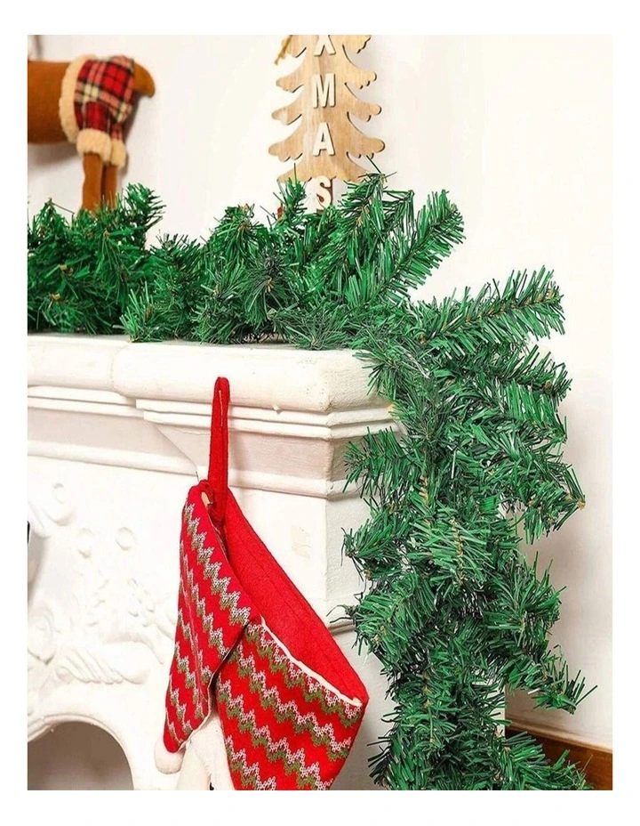 Pre-Lit Christmas Garland with LED Lights  Fireplace Wreath Xmas Decor image 3
