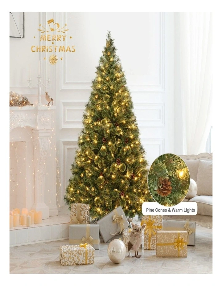 1.8m Pine Christmas Tree with Warm White LED Lights  Holiday Home Decor image 4