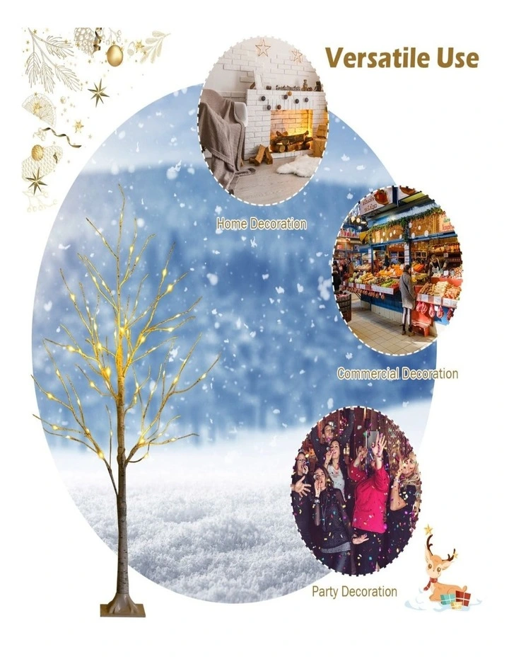 Artificial Christmas Tree Set Festive Indoor Xmas Decoration image 2