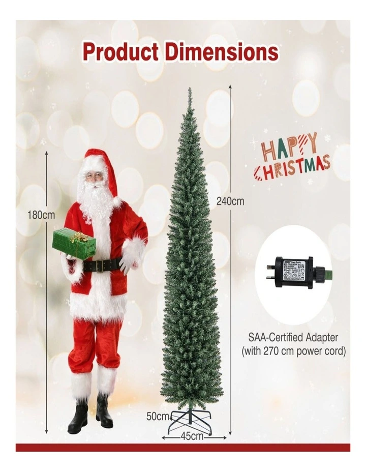 Artificial Entrance Christmas Tree Festive Indoor Outdoor Decoration image 3