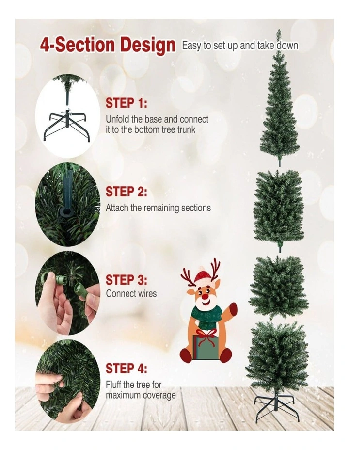 Artificial Entrance Christmas Tree Festive Indoor Outdoor Decoration image 5