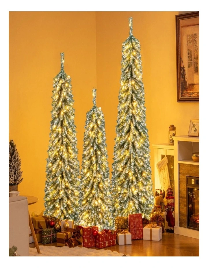 3-Piece Artificial Christmas Tree Set  1.2m/1.5m/1.8m Xmas Decor image 2
