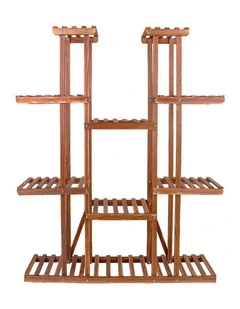 Large Wooden Plant Stand Shelf Indoor Outdoor Garden Plant Display & Storage Rack