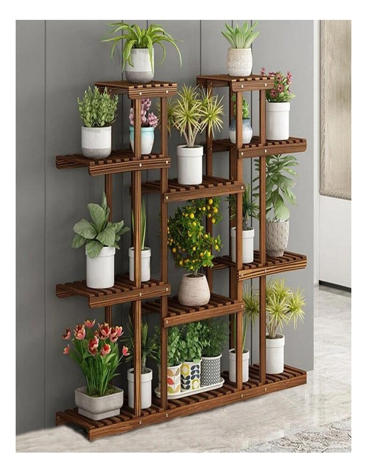Large Wooden Plant Stand Shelf Indoor Outdoor Garden Plant Display & Storage Rack image 5