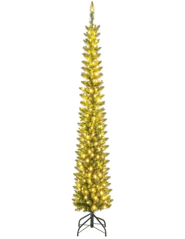 Pre-Lit Christmas Garland with LED Lights Festive Xmas Decor image 1