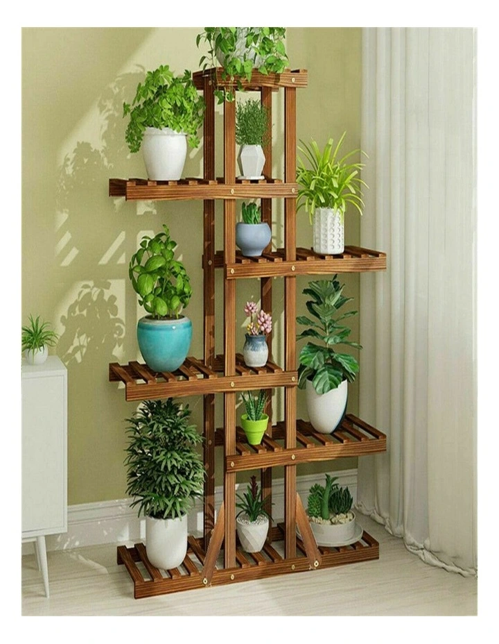 High-Low Metal Plant Stand Indoor Outdoor Flower Pot Holder for Home Garden & Balcony image 3