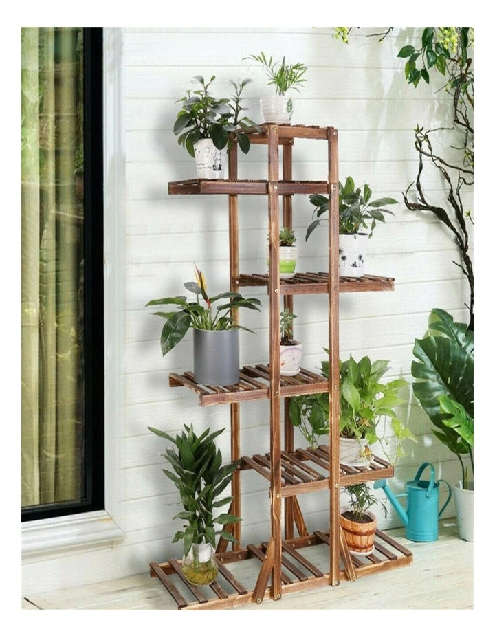 High-Low Metal Plant Stand Indoor Outdoor Flower Pot Holder for Home Garden & Balcony image 4