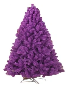 7ft Purple & Red Artificial Christmas Tree 210cm Xmas Decoration