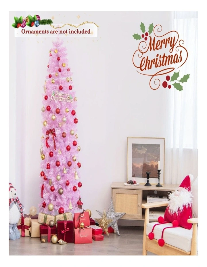 Pre-Lit Artificial Christmas Tree  1.83m/2.1m LED Xmas Decoration image 2