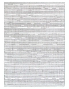Berno Silver Ivory Loop Lines Rug - B006