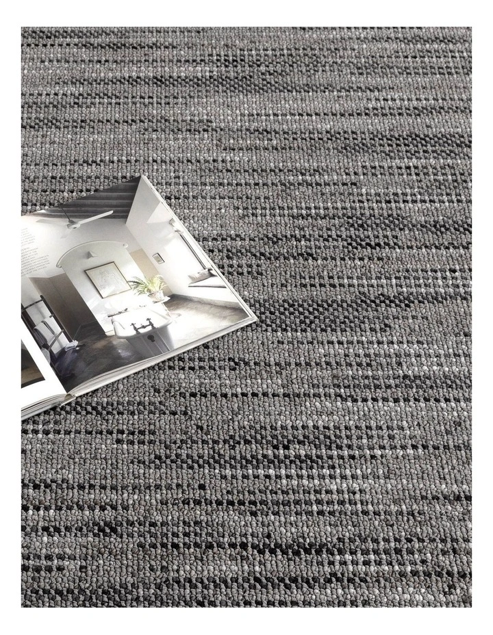 Berno Charcoal Loop Rug - B005 image 5