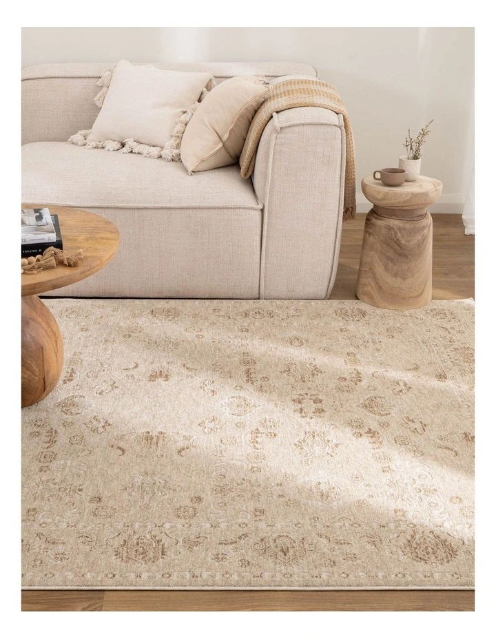 D103- Delphine Warm Biscotti Vintage Beige Rug image 4