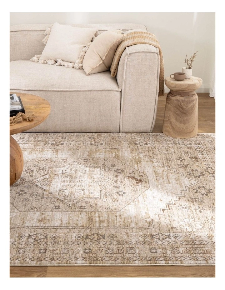 D101- Delphine Sahara Medallion Vintage Rug image 4