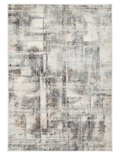 Expressions Beige Grey Modern Rug - EX07