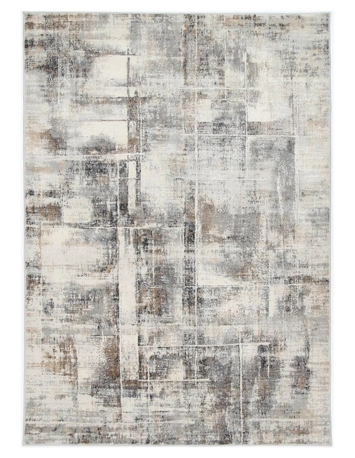 Expressions Beige Grey Modern Rug - EX07 image 1