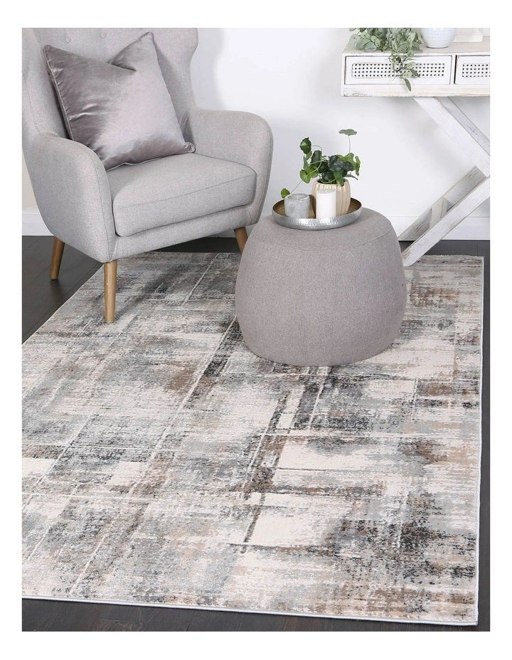 Expressions Beige Grey Modern Rug - EX07 image 7