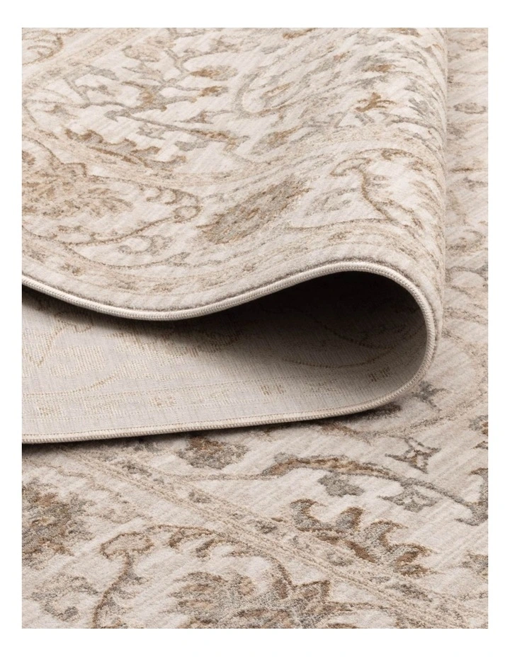 D104- Delphine Ivory Multi Vines Vintage Rug image 3