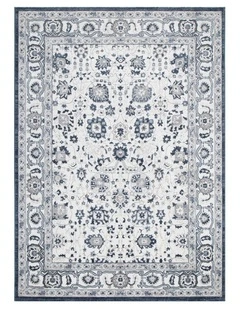 Maya Floral Traditional Blue Rug - M102