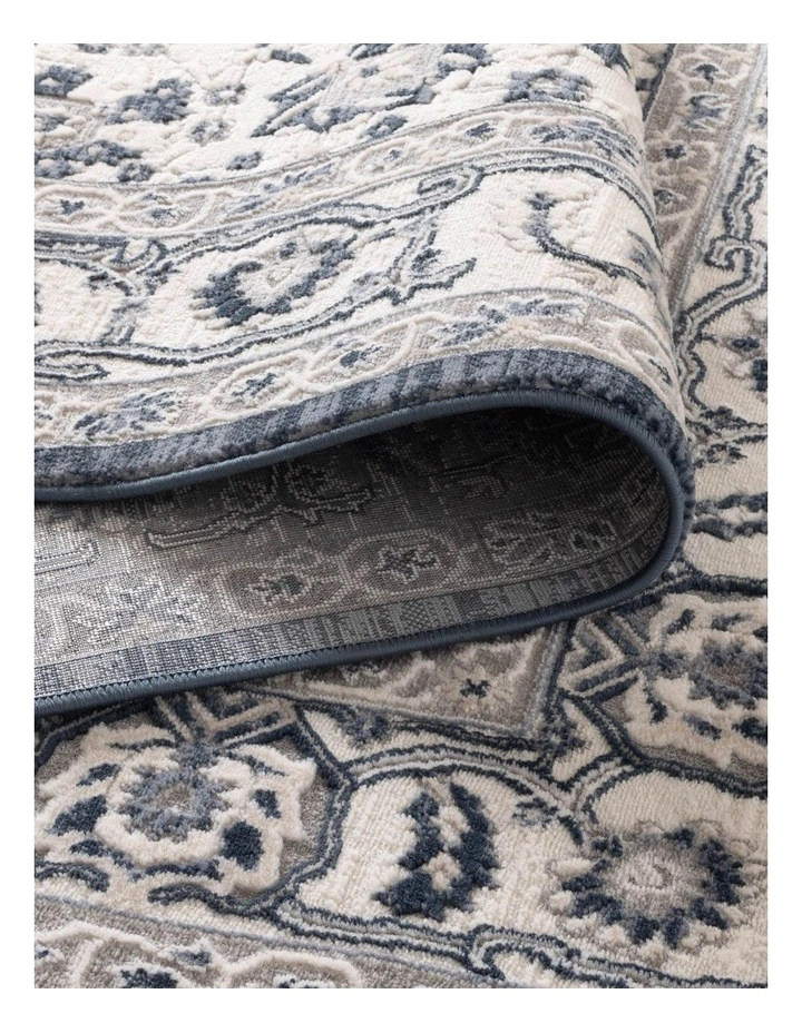 Maya Floral Traditional Blue Rug - M102 image 3