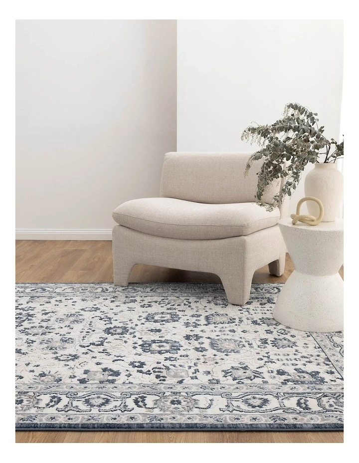 Maya Floral Traditional Blue Rug - M102 image 4