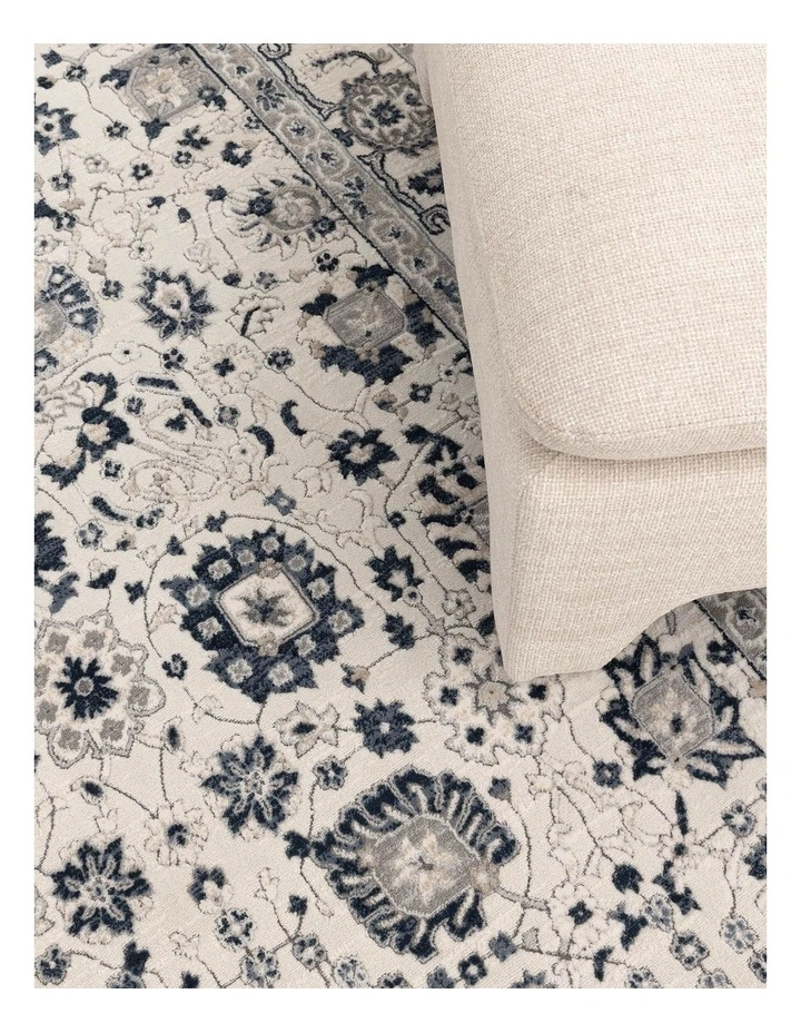 Maya Floral Traditional Blue Rug - M102 image 5
