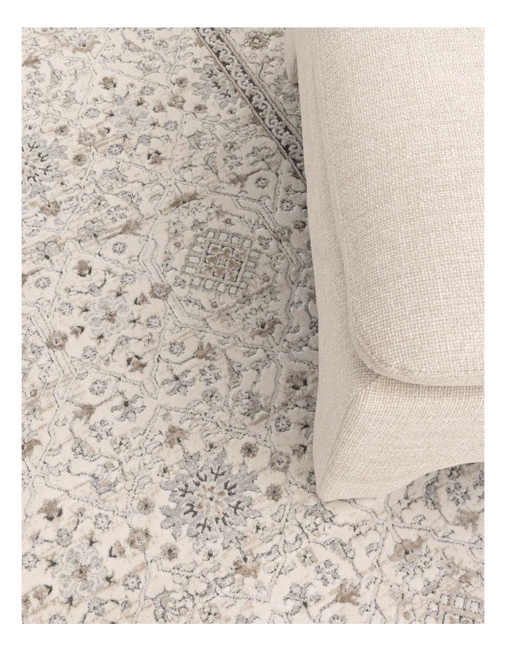 Maya Traditional Border Cream and Beige Rug - M103 image 5
