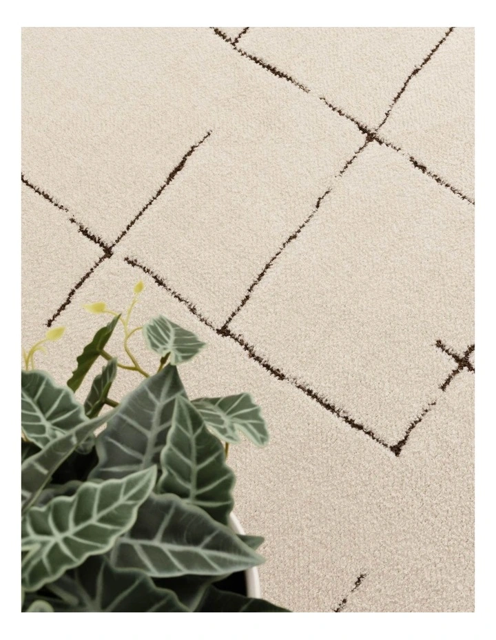 Mila Abstract Lines Brown Cream Rug - MIL10 image 5