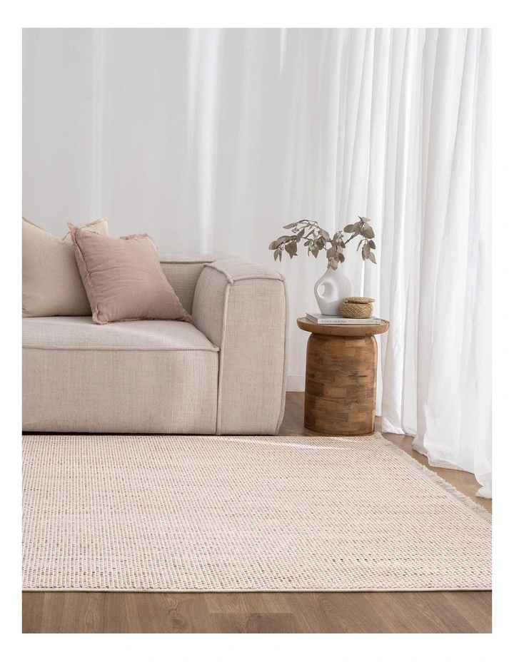 Berno Ivory Pink Loop Rug - B003 image 4