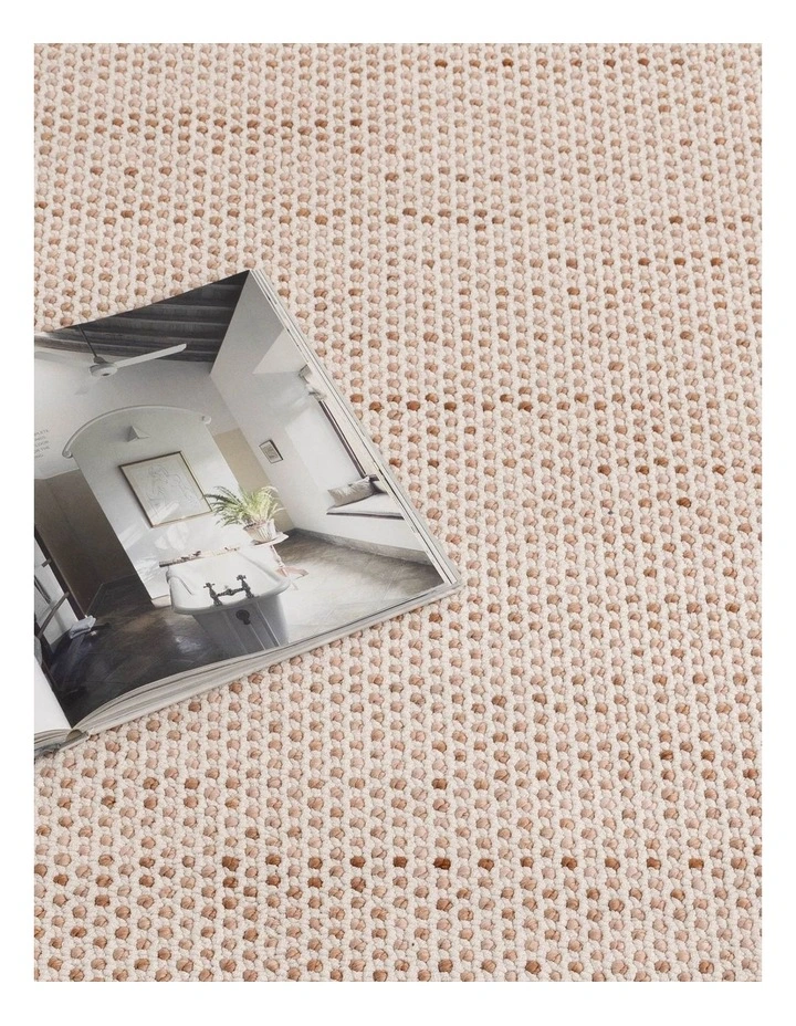 Berno Ivory Pink Loop Rug - B003 image 5