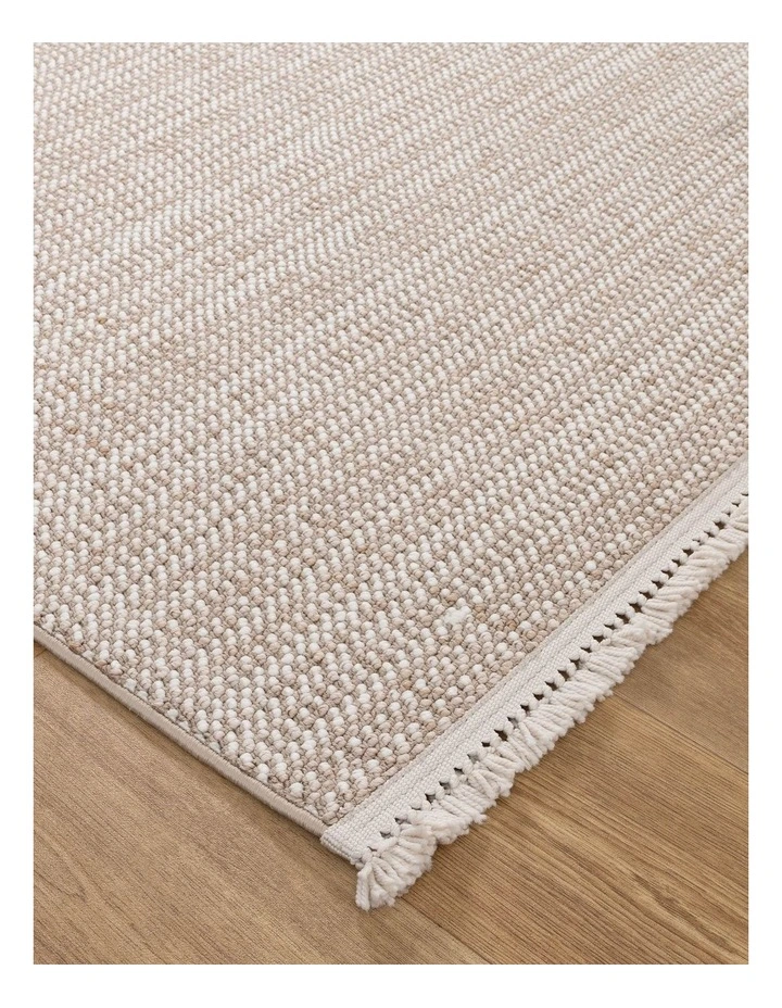 Berno Ivory Beige Loop Rug - B008 image 2