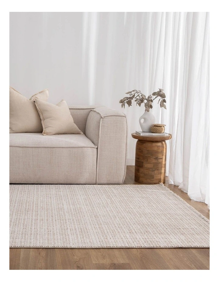 Berno Ivory Beige Loop Rug - B008 image 4