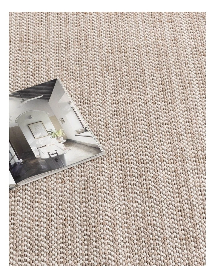 Berno Ivory Beige Loop Rug - B008 image 5