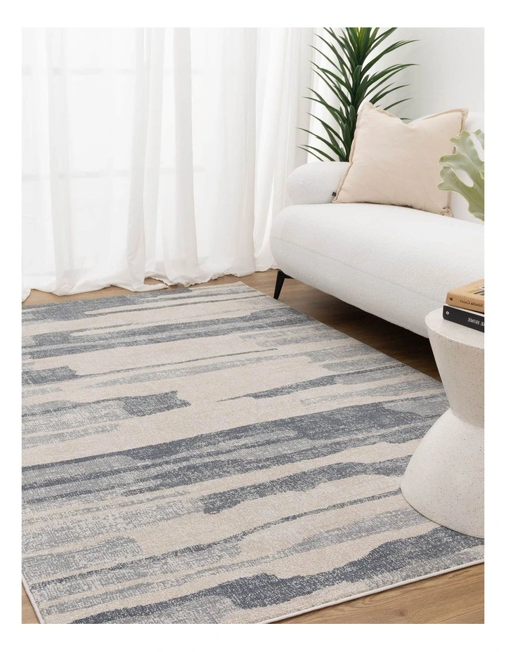 Toscana Watercolour Blue Rug - TOS3 image 4