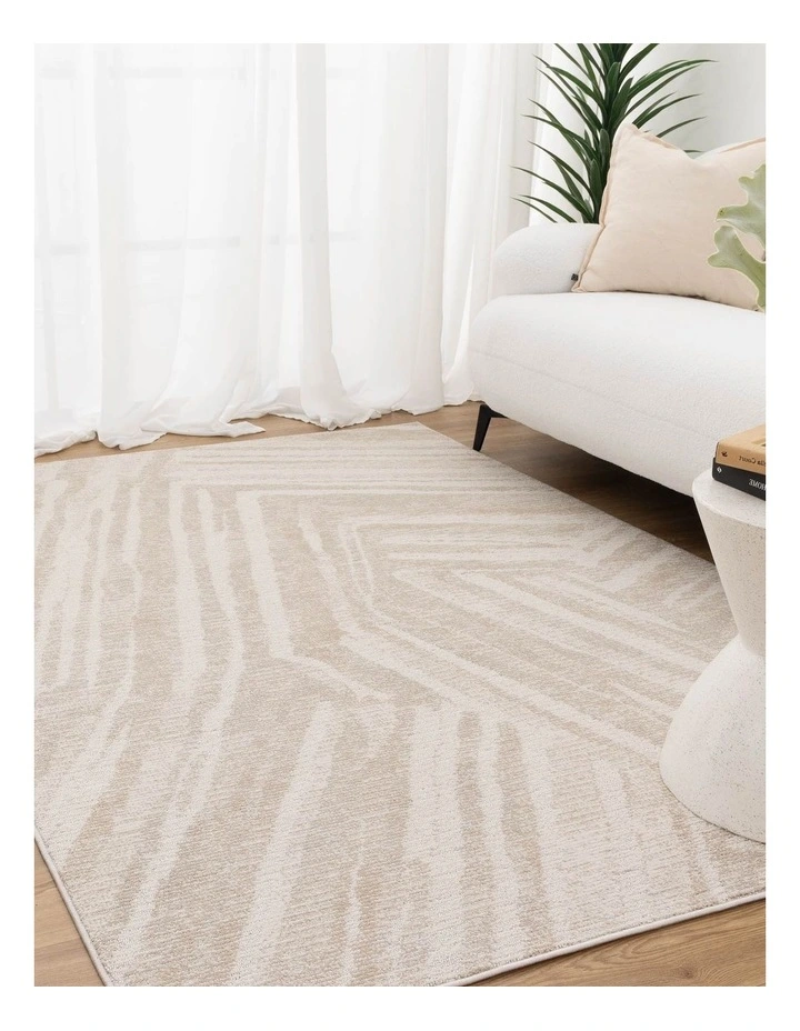 Toscana Geo Lines Beige Cream Rug - TOS1 image 4