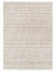 Berno Beige Ivory Loop Lines Rug - B007
