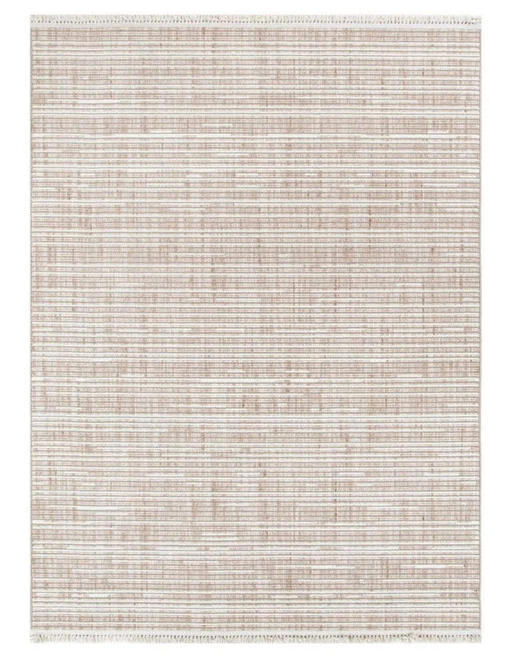 Berno Beige Ivory Loop Lines Rug - B007 image 1
