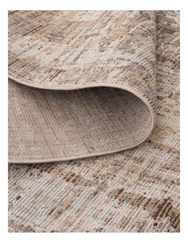 Cherie Distressed Look Watercolour Beige Grey Rug - CH08 image 3