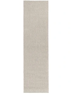 LOOPSIE ABYDOS CREAM INDOOR OUTDOOR RUNNER RUG