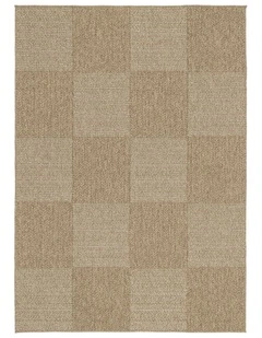 LOOPSIE HURGHADA NATURAL CHECKERBOARD INDOOR OUTDOOR RUG