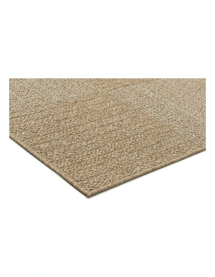LOOPSIE  HURGHADA NATURAL CHECKERBOARD  INDOOR OUTDOOR RUG image 2
