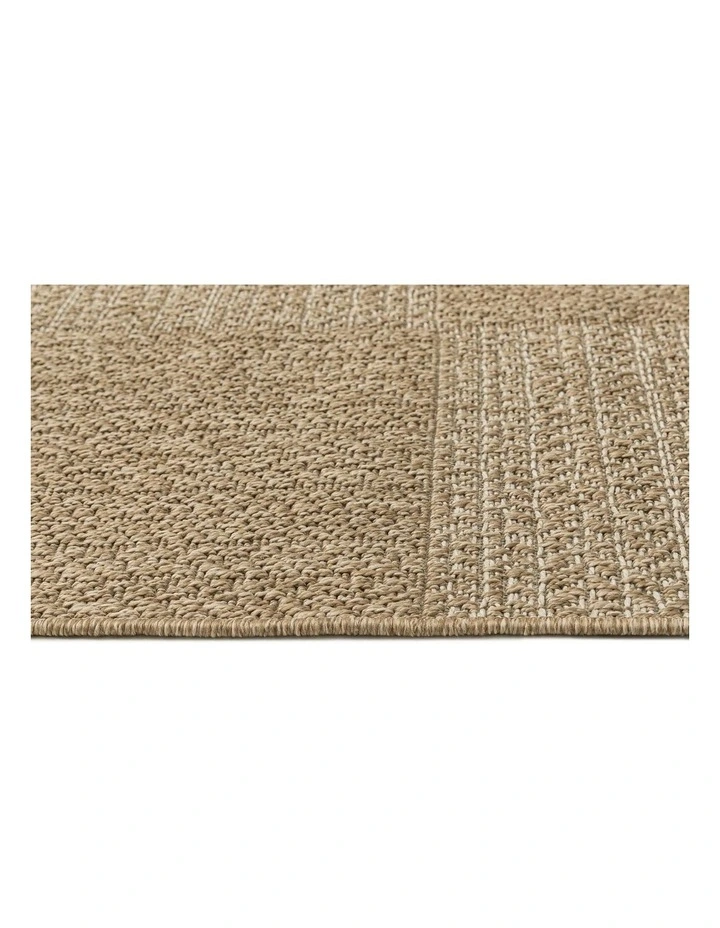 LOOPSIE  HURGHADA NATURAL CHECKERBOARD  INDOOR OUTDOOR RUG image 4