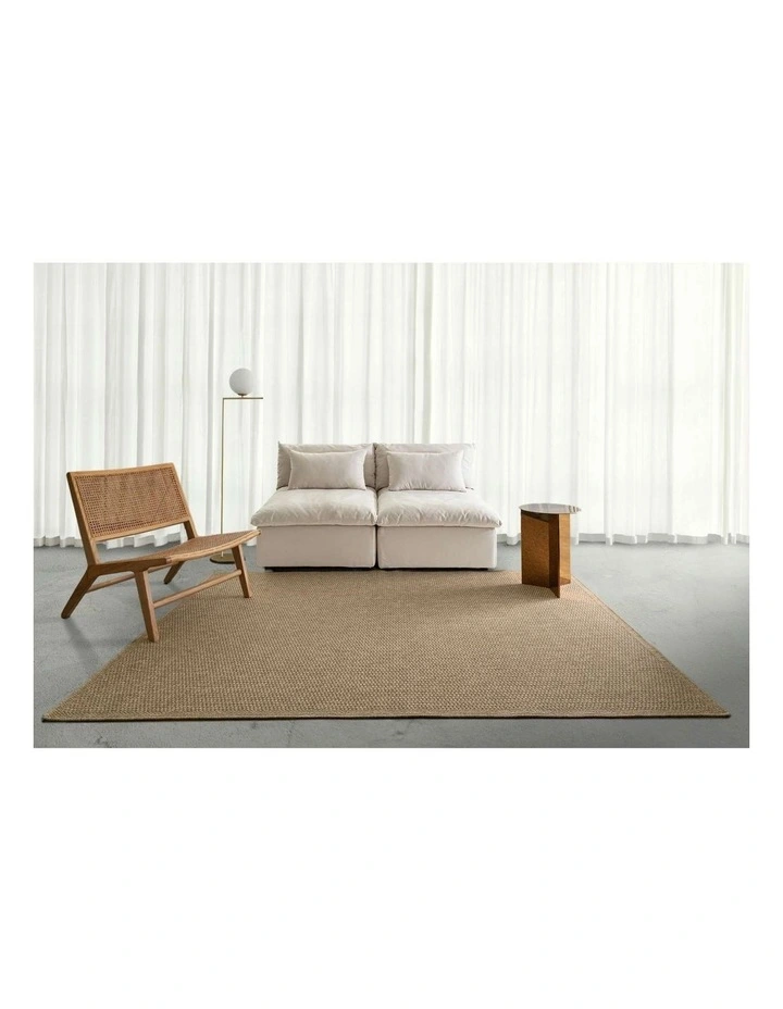 LOOPSIE  SHARM NATURAL BASKETWEAVE INDOOR OUTDOOR RUG image 6