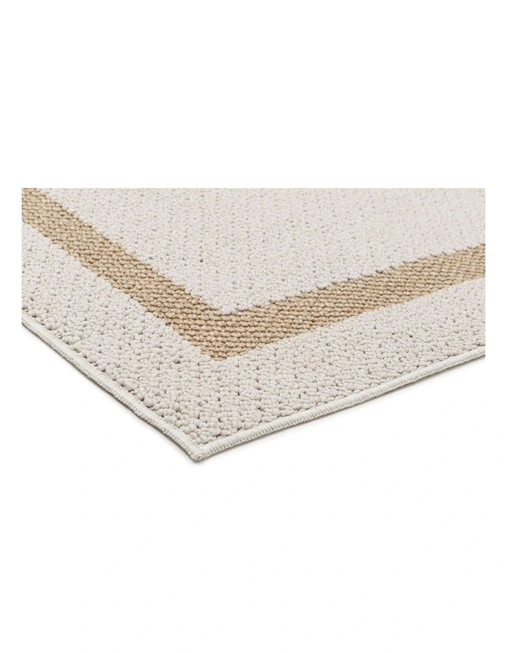 LOOPSIE PHILAE CREAM BORDERED INDOOR OUTDOOR RUG image 2