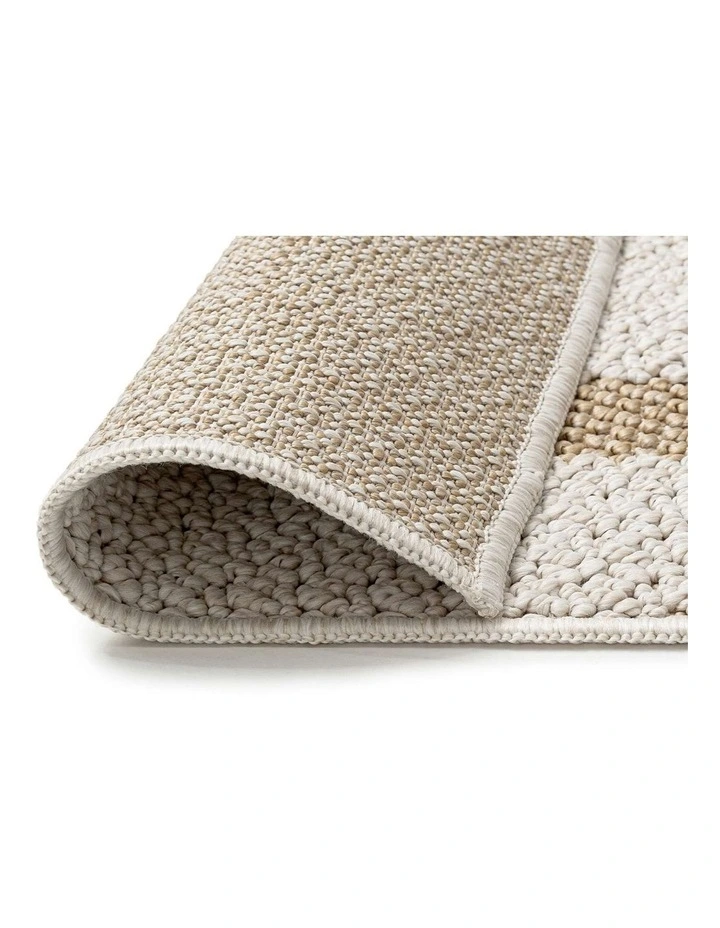 LOOPSIE PHILAE CREAM BORDERED INDOOR OUTDOOR RUG image 3
