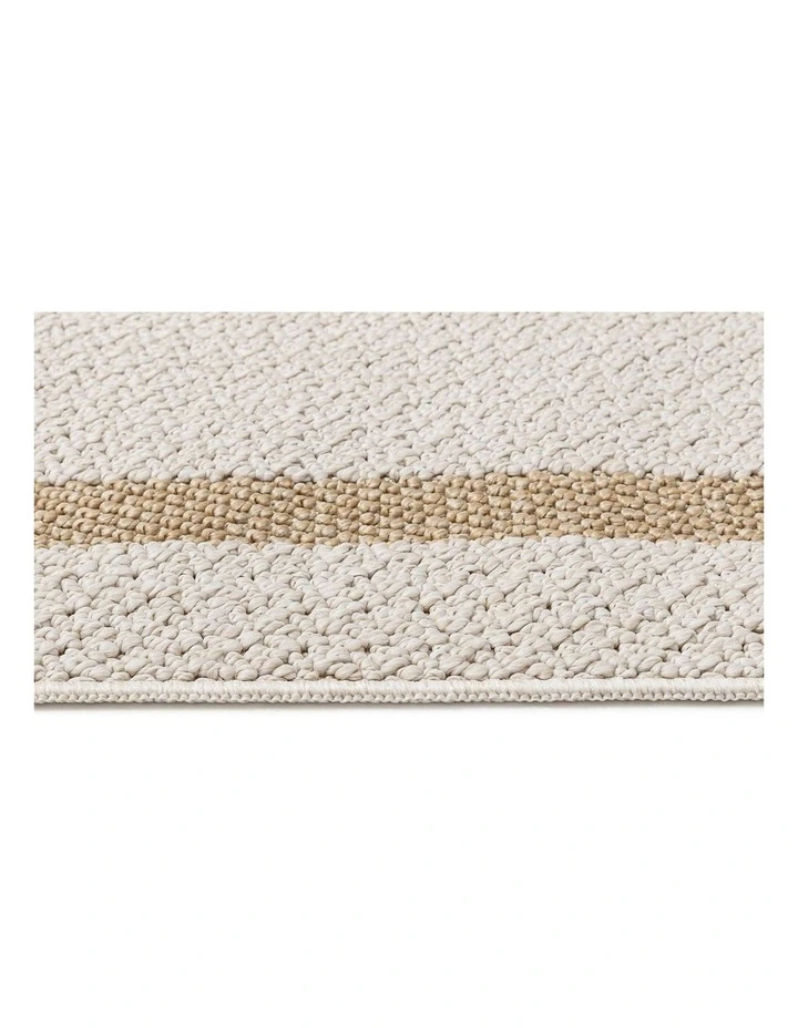 LOOPSIE PHILAE CREAM BORDERED INDOOR OUTDOOR RUG image 4