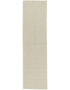 LOOPSIE KARNAK CREAM INDOOR OUTDOOR RUNNER RUG