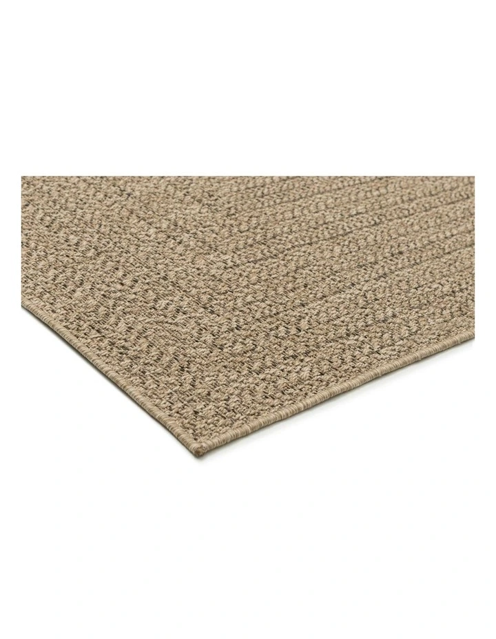 LOOPSIE MANSOURA NATURAL CONCENTRIC RECTANGLES INDOOR OUTDOOR RUG image 2