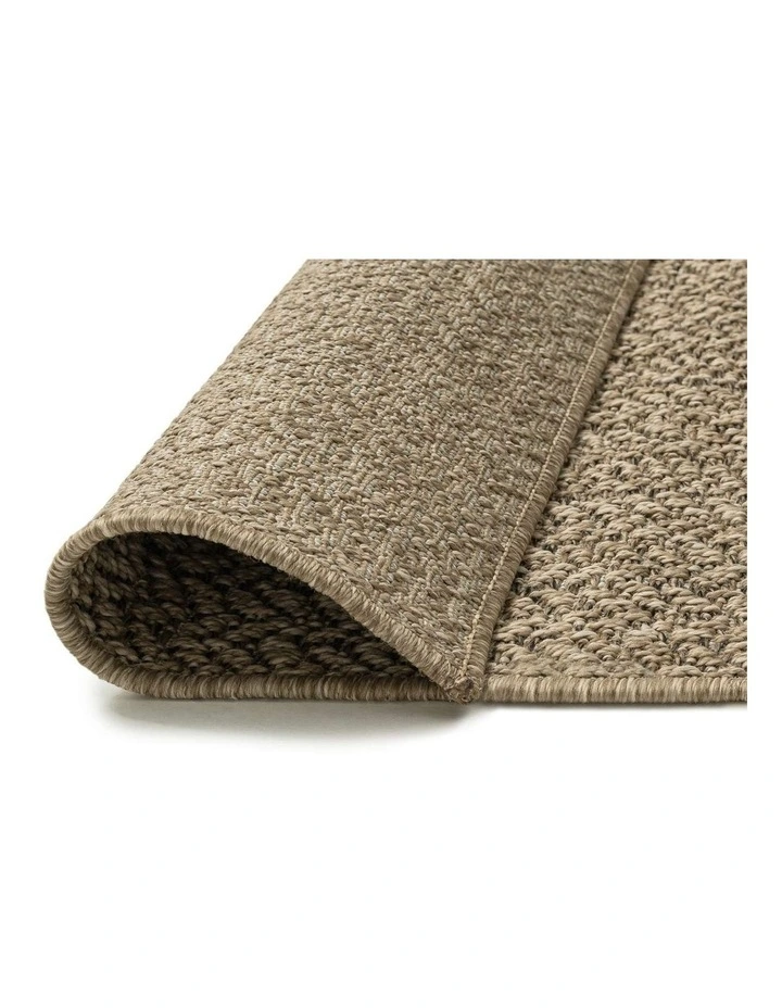 LOOPSIE MANSOURA NATURAL CONCENTRIC RECTANGLES INDOOR OUTDOOR RUG image 3